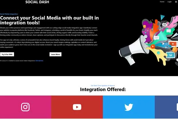 Admin Social Dashboard Slide 3