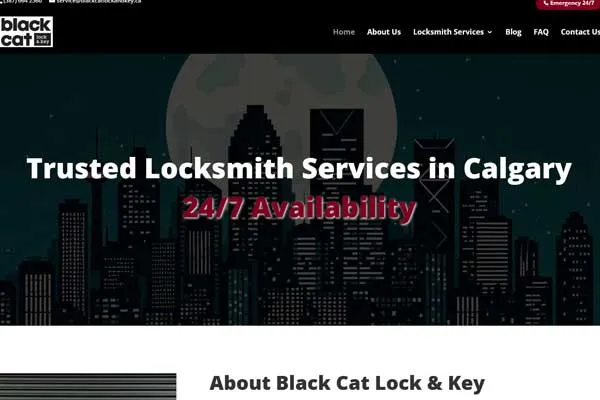 Black Cat Lock & Key